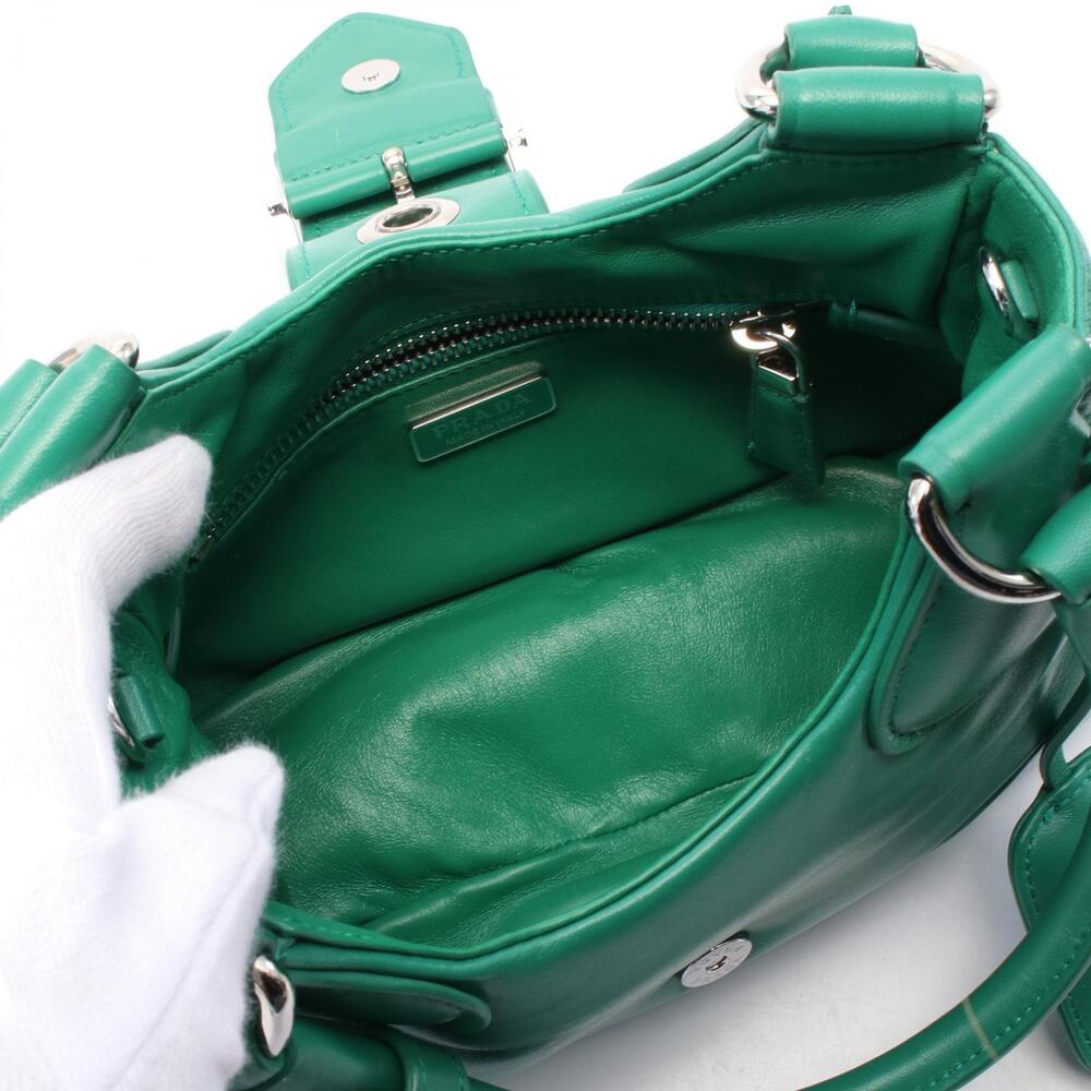 Prada MOON handbag leather green - Picture 3 of 4